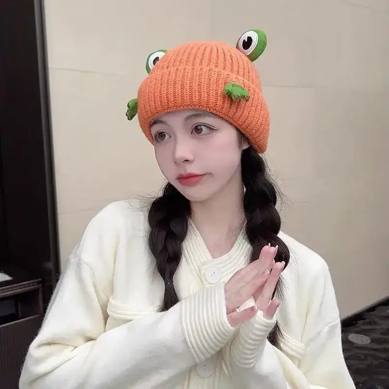 bonnet grenouille - Orange