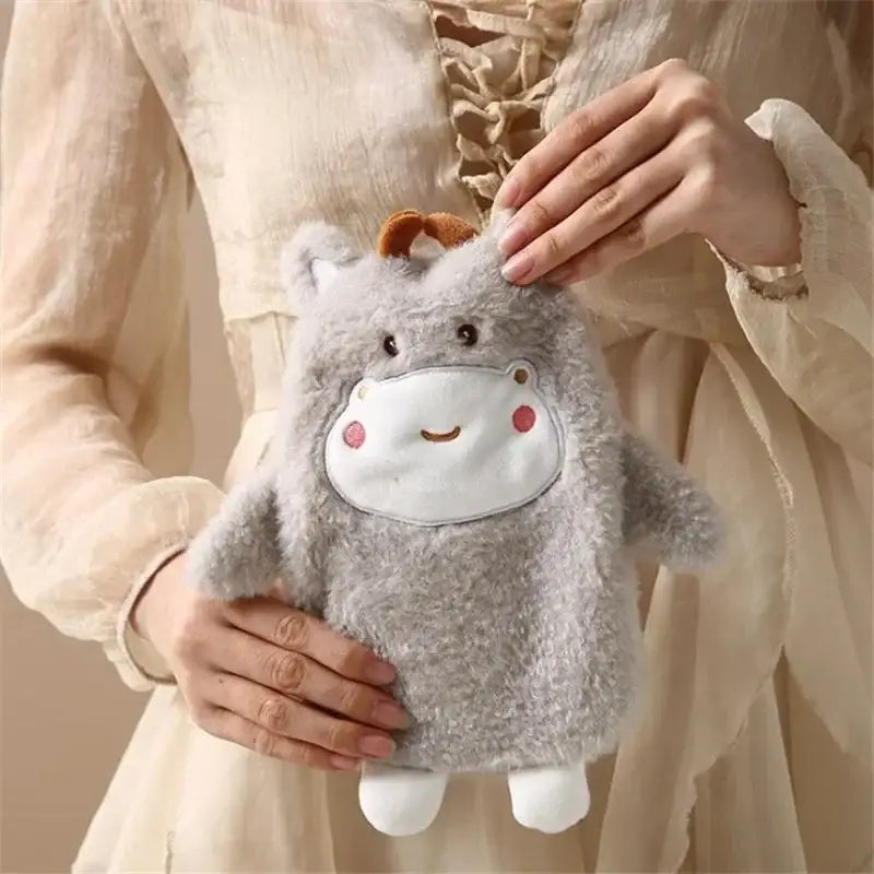 bouillotte peluche vache