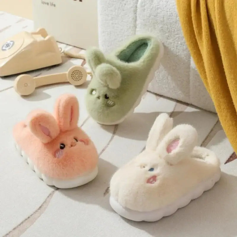 chausson femme lapin