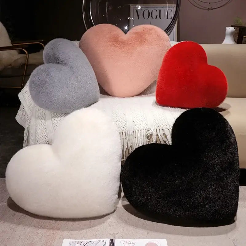 coeur en peluche