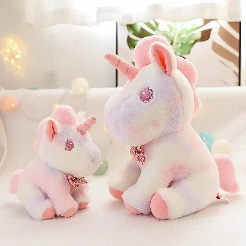grande peluche licorne rose