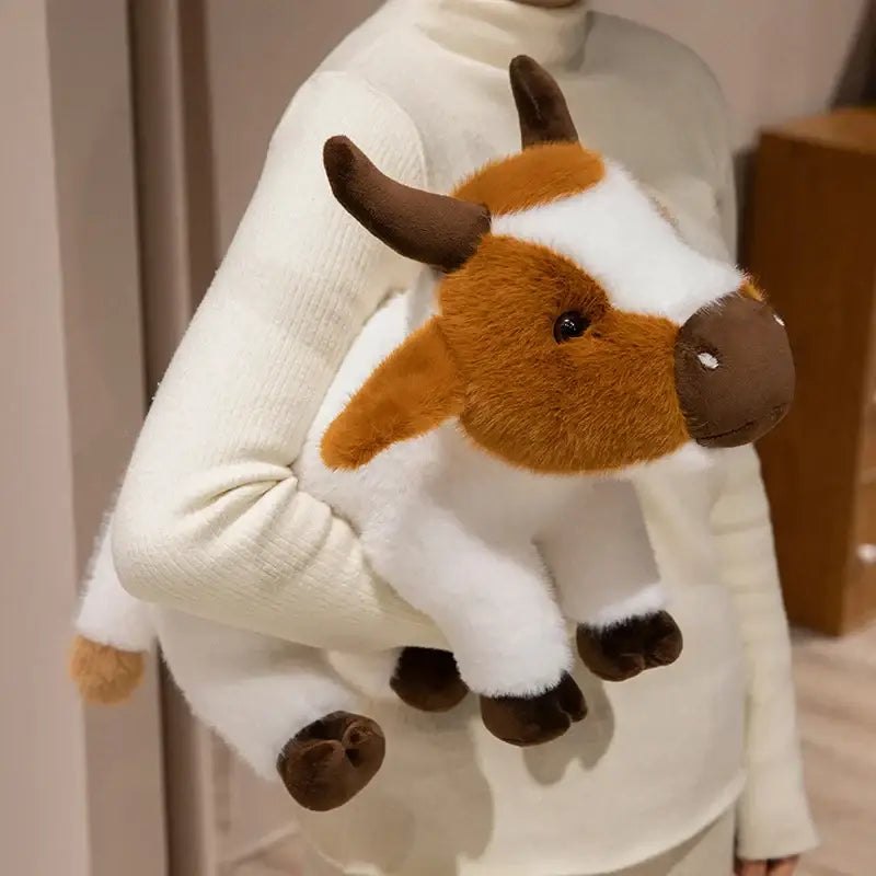 grande peluche vache - Brun / 30cm