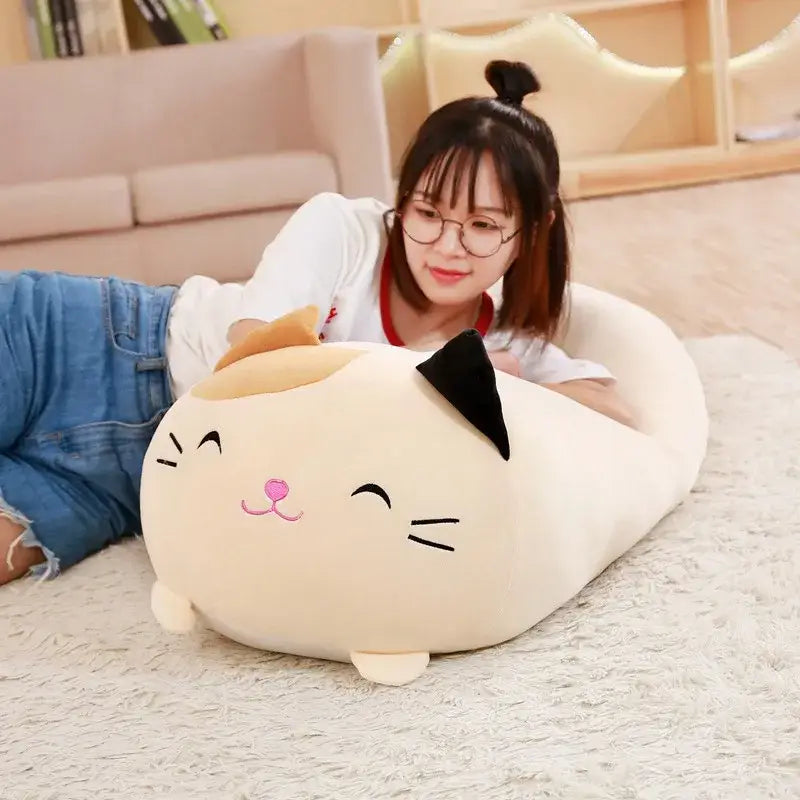 gros chat en peluche