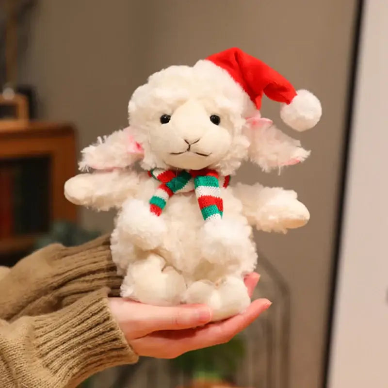 peluche mouton blanc