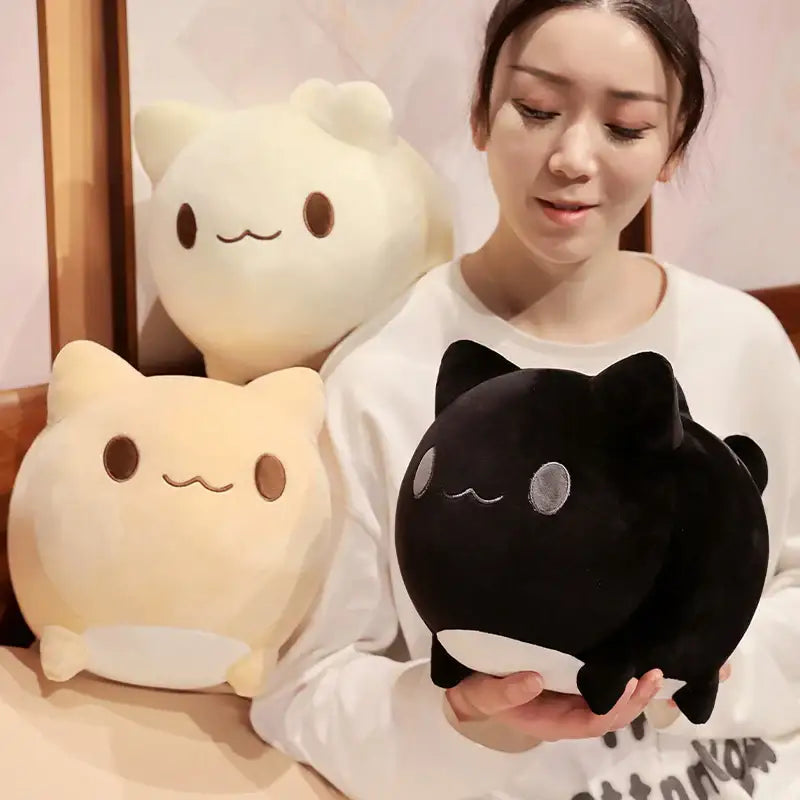 peluche chat boule
