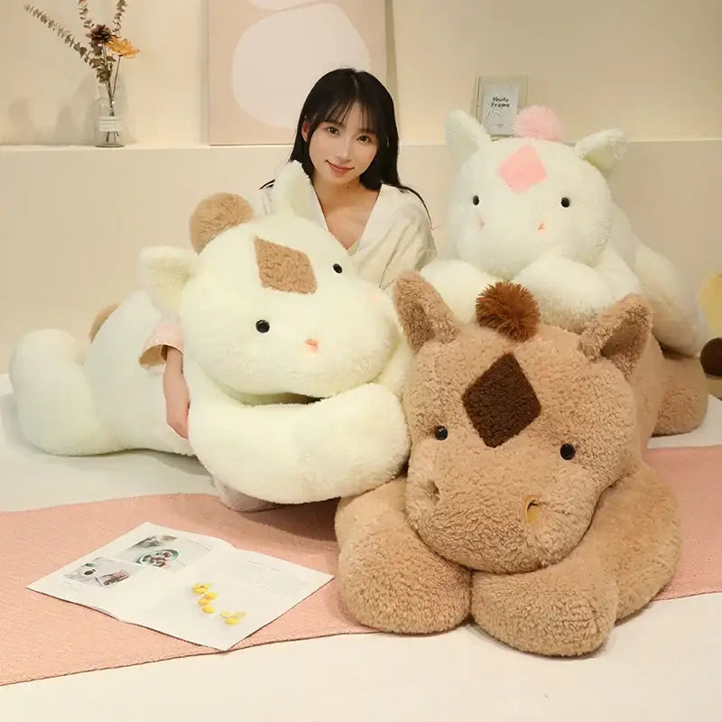 peluche cheval geant