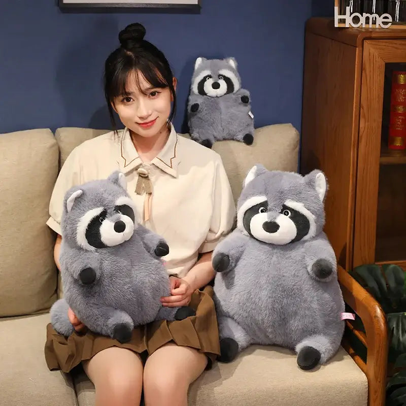peluche raton laveur geant