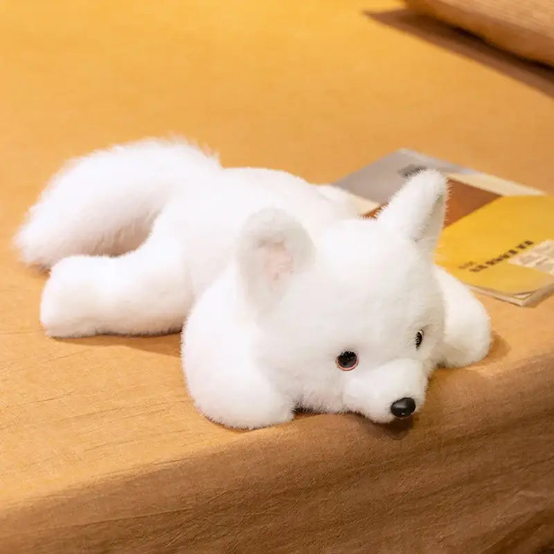 peluche renard polaire - 40cm