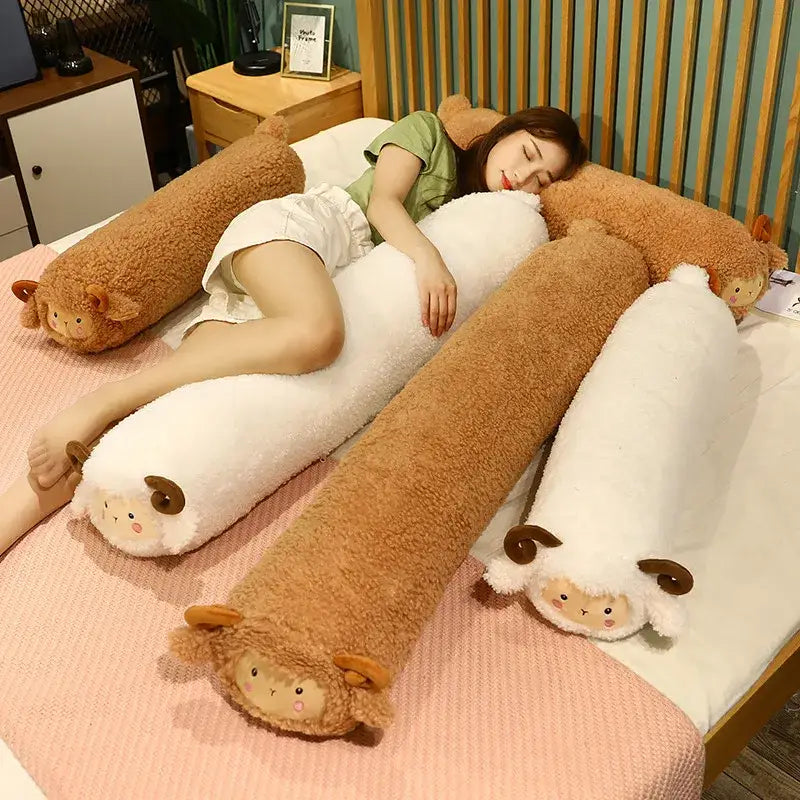mouton en peluche géant