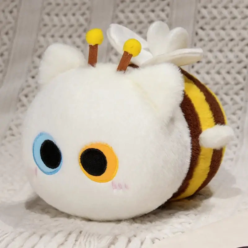 abeille en peluche - Blanc