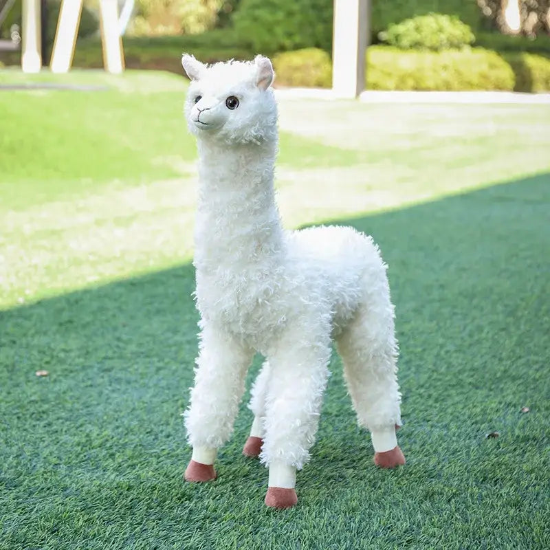 grosse peluche alpaga - Blanc / 38cm