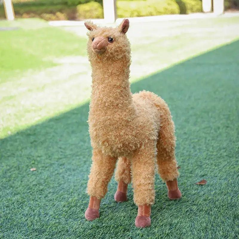 grosse peluche alpaga - Brun / 38cm