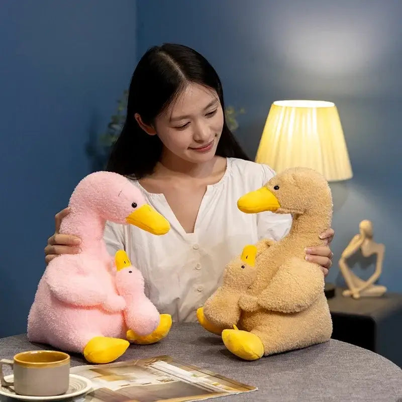 peluche canard brodé