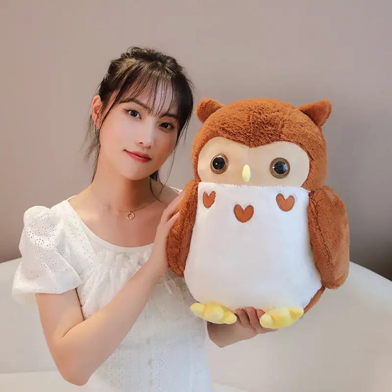 grande peluche chouette - 30cm