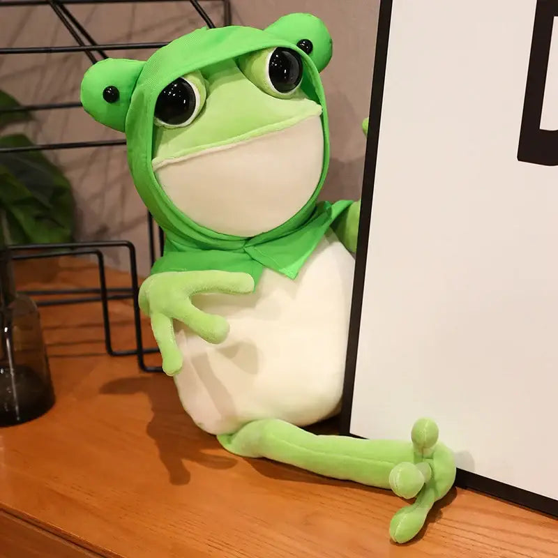 grande peluche grenouille