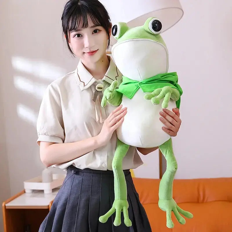 grande peluche grenouille