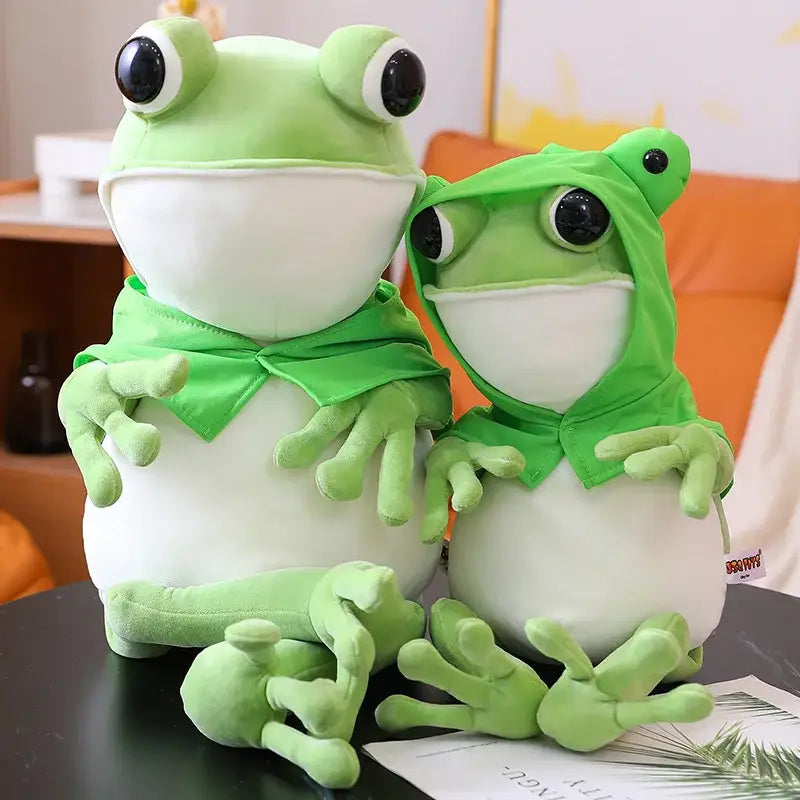 grande peluche grenouille