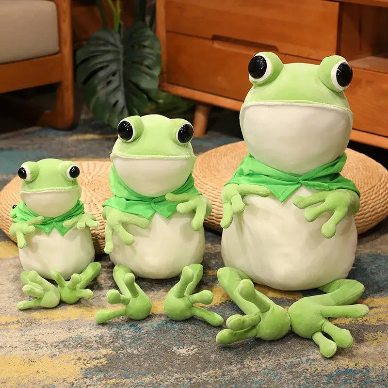 grande peluche grenouille