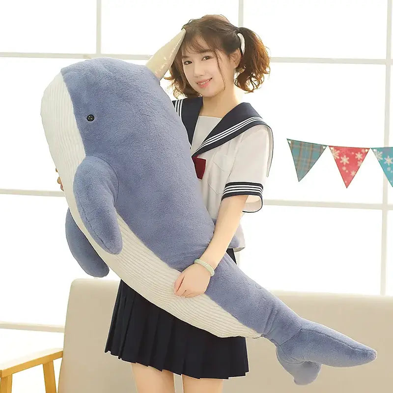 narval peluche - Bleu / 60cm