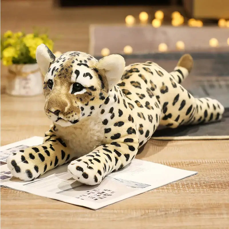 grande peluche leopard - 39cm