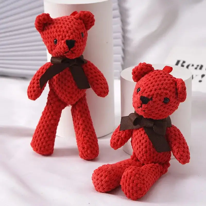 ours en peluche crochet - Rouge / 15cm