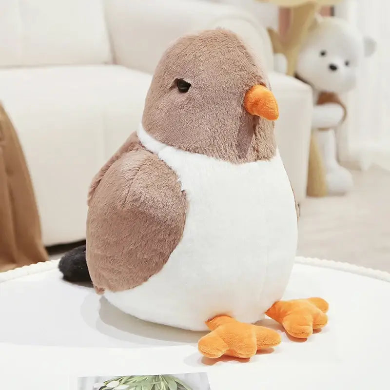 pigeon en peluche - Brun / 30cm
