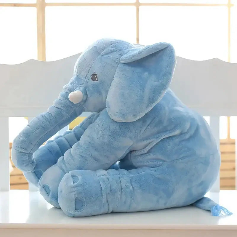 Arthur L’Elephant Bleu - 40cm - Doudou Elephant Bleu