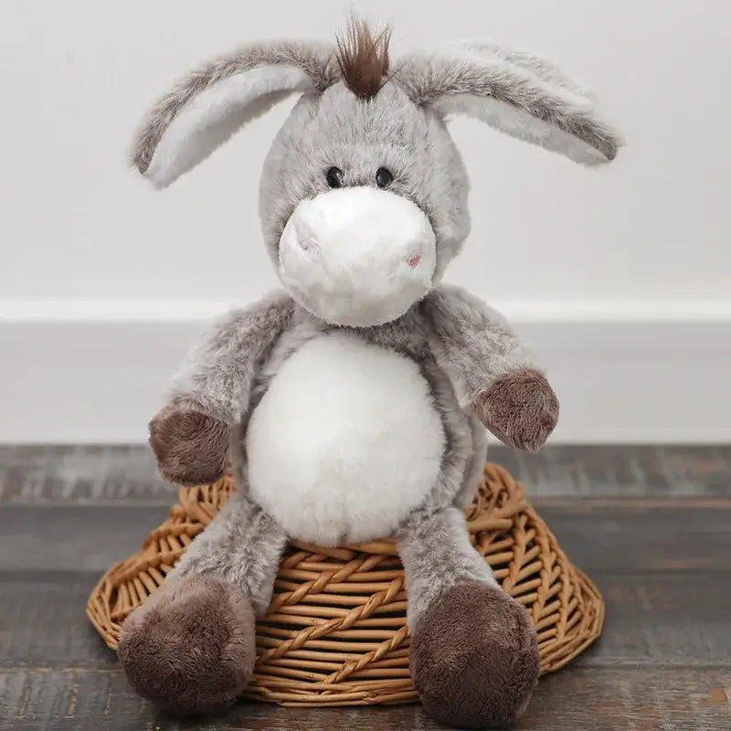 grande peluche ane - Gris Foncé