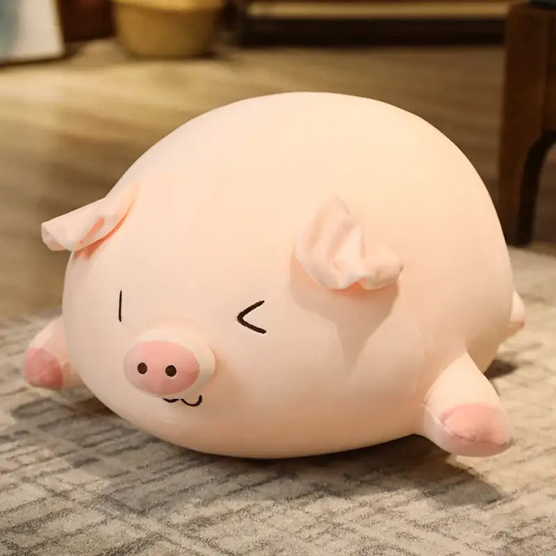 grande peluche cochon - Clin d’oeil / 40cm