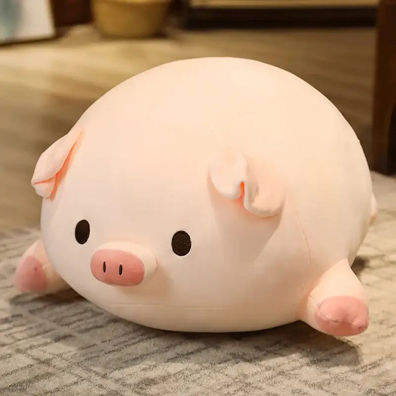 grande peluche cochon - Neutre / 40cm