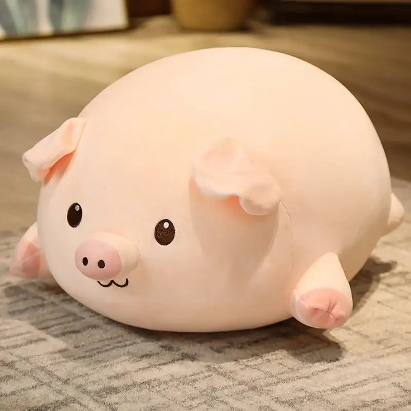 grande peluche cochon - Sourire / 40cm