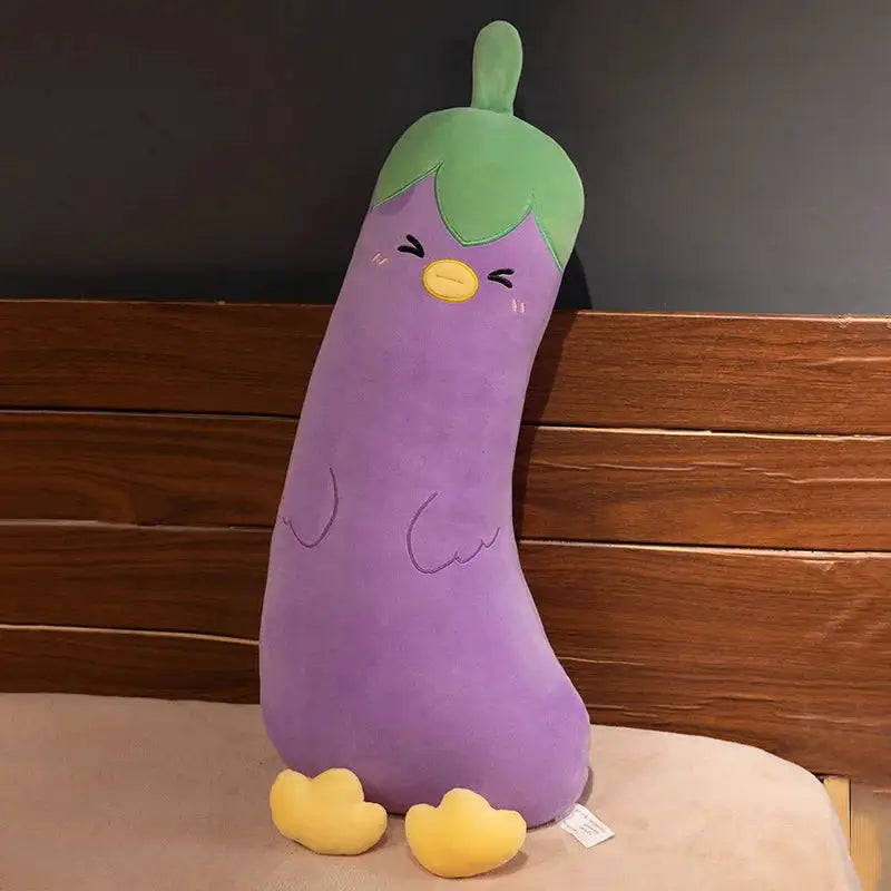aubergine peluche - 70cm