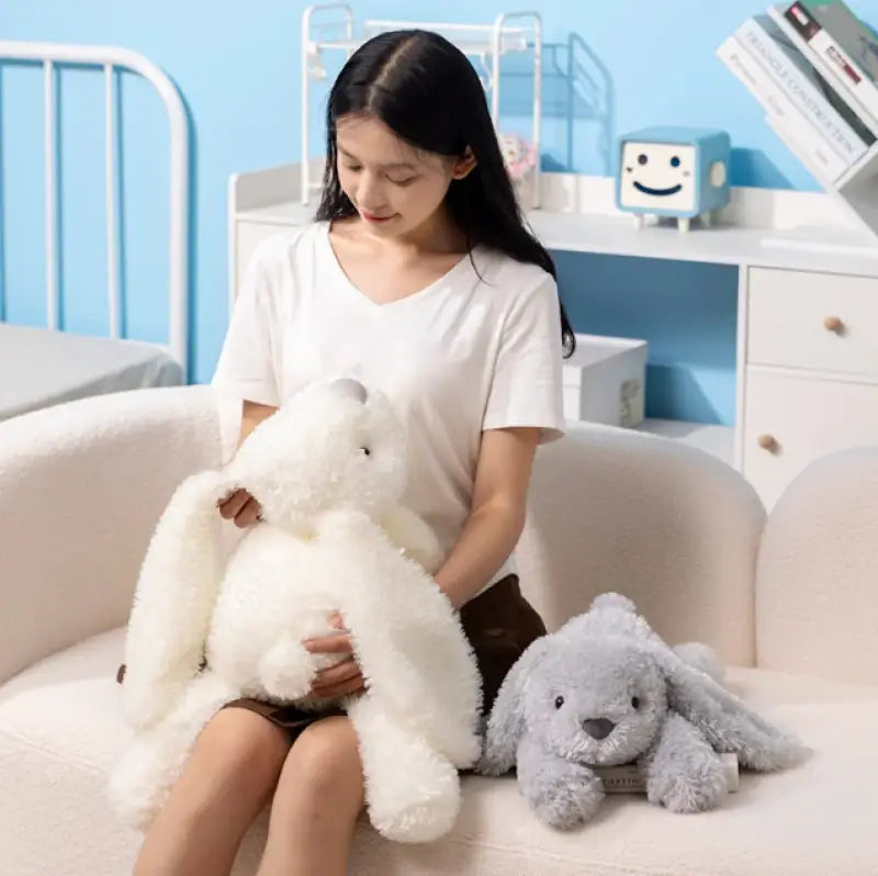 grand lapin peluche