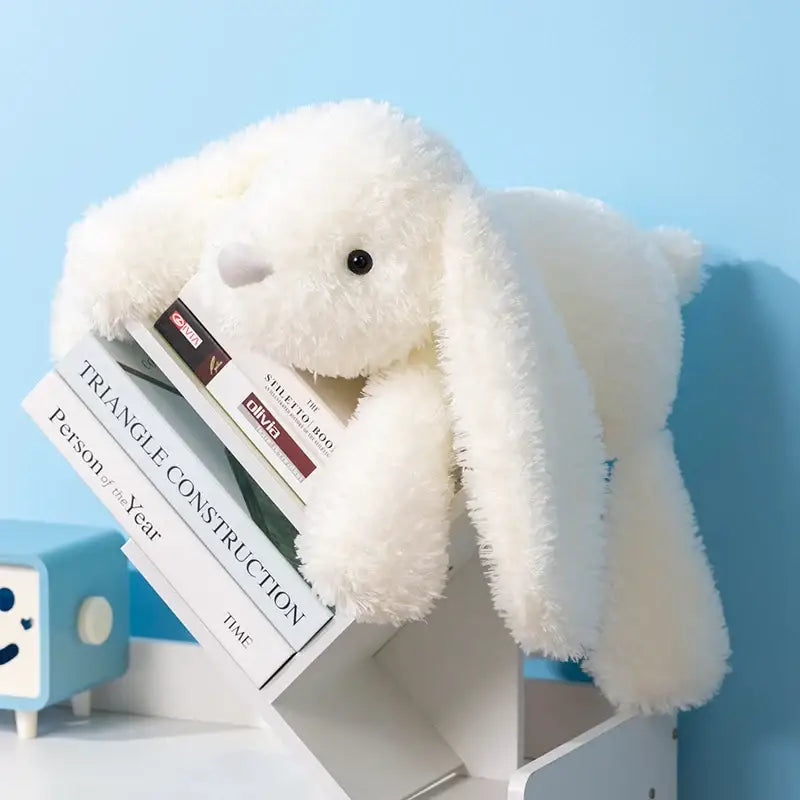 grand lapin peluche - Blanc / 35cm