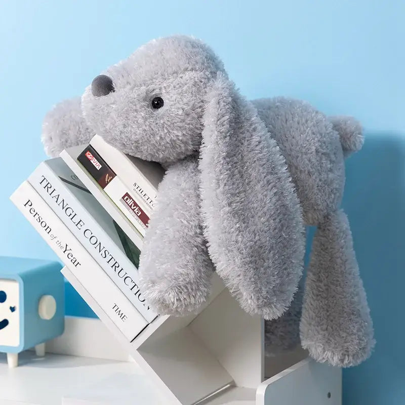 grand lapin peluche - Gris / 35cm