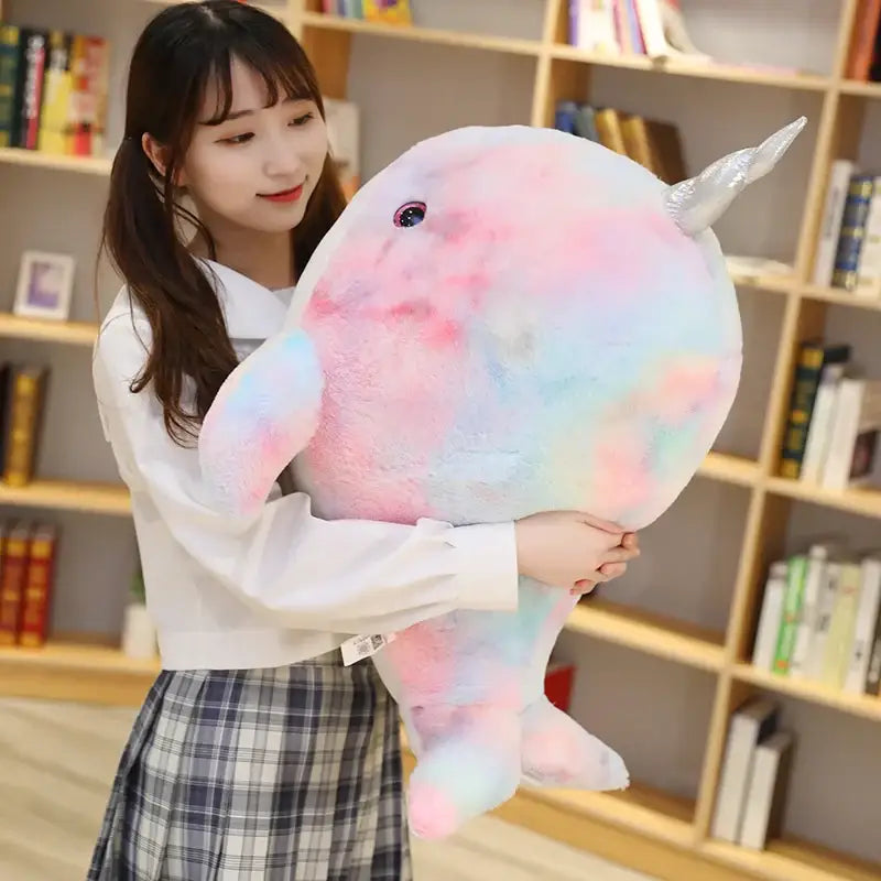 baleine licorne peluche