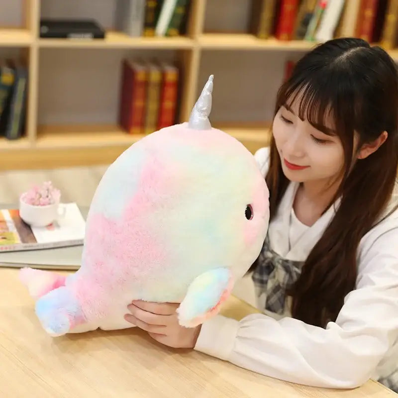 baleine licorne peluche