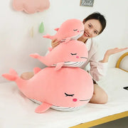 baleine rose peluche