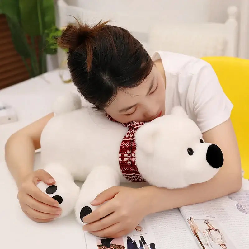 ours blanc peluche