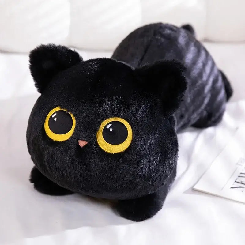 peluche chat kawaii - Noir / 50cm