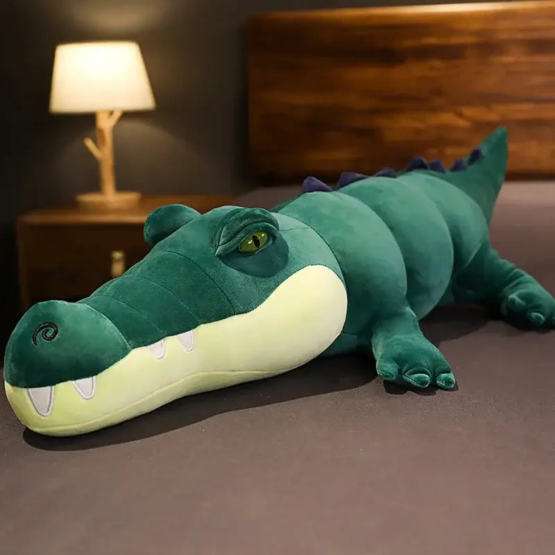 peluche crocodile xxl - Bleu / 80cm