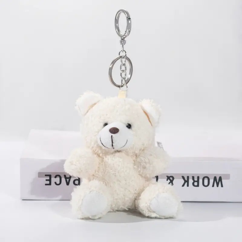 porte clé ours - Blanc