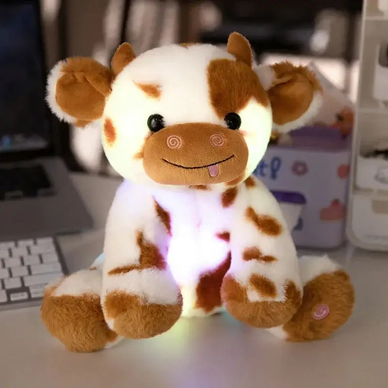 peluche vache bebe - Brun / 20cm