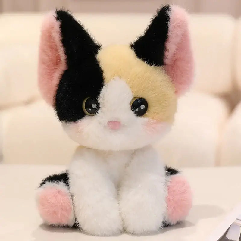 chat peluche bebe - Multicouleur