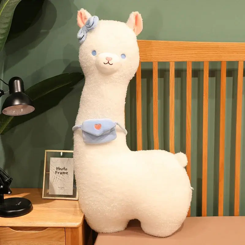 peluche lapaga blanc - Bleu / 65cm