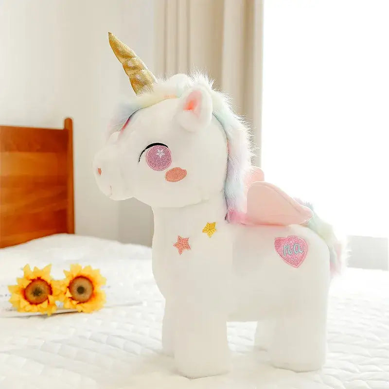 peluche licorne blanc