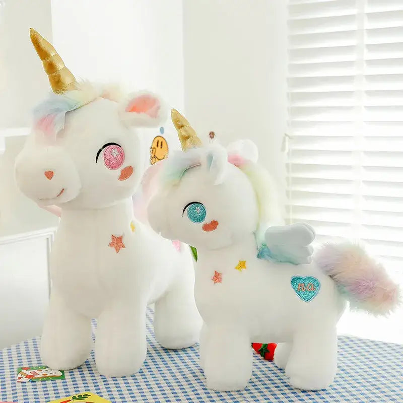 peluche licorne blanc