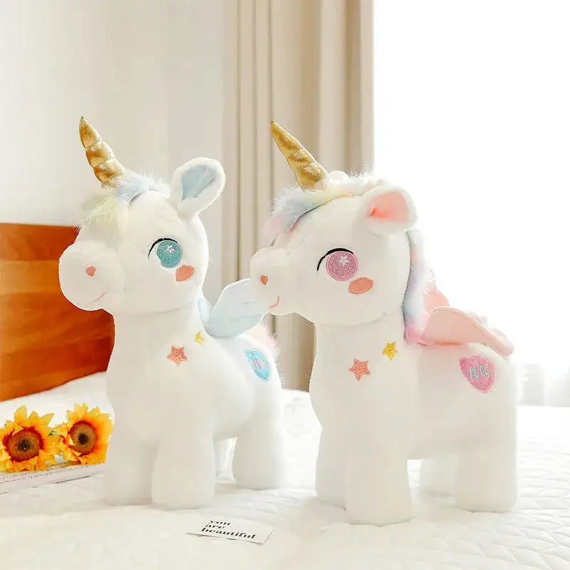 peluche licorne blanc