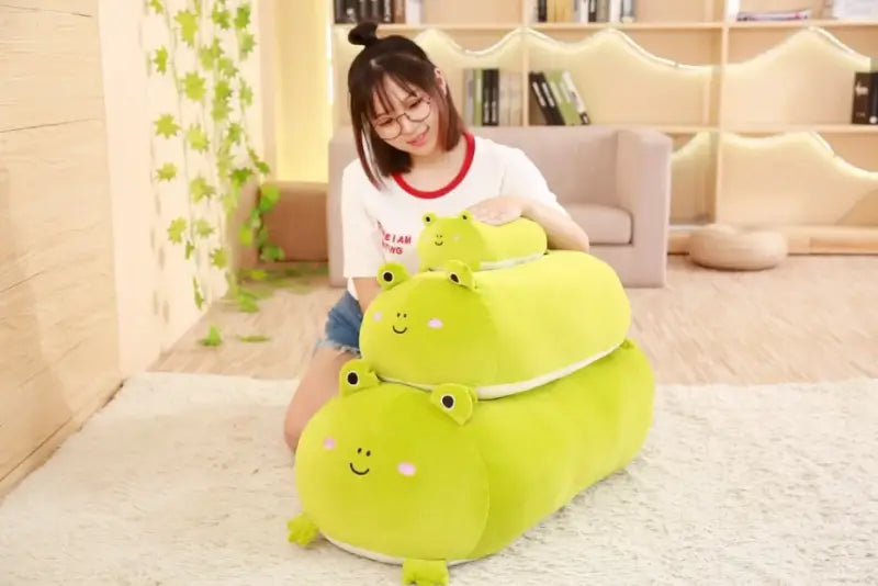 grosse peluche grenouille