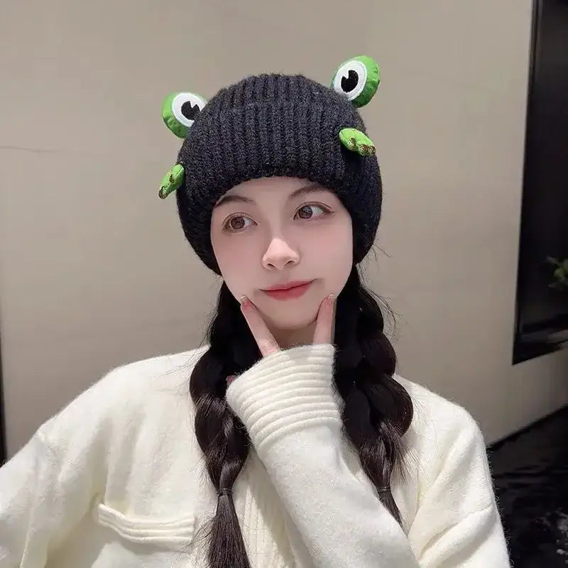 bonnet grenouille - Noir